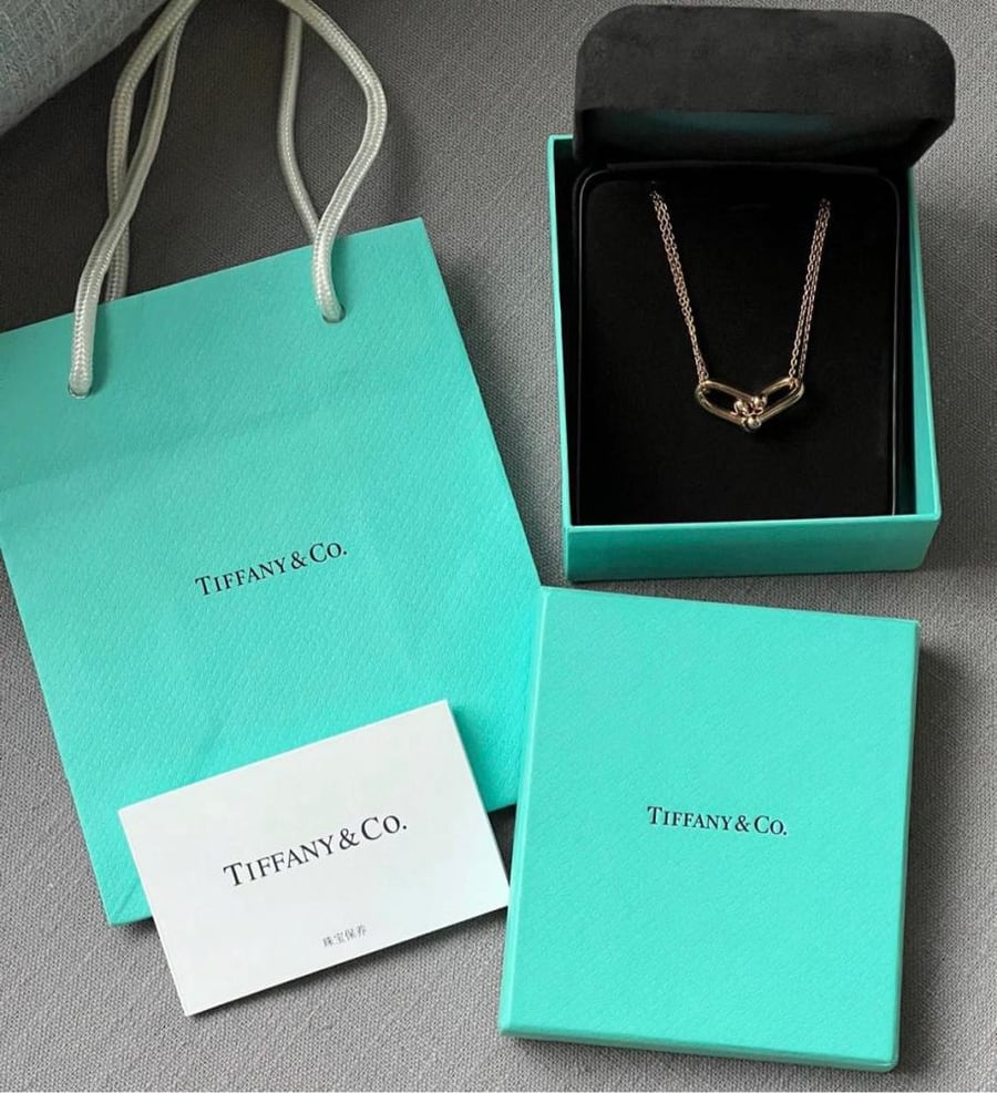 ( الوان متعدده ) Tiffany & Co - Tiffany HardWear Large Double Link Pendant