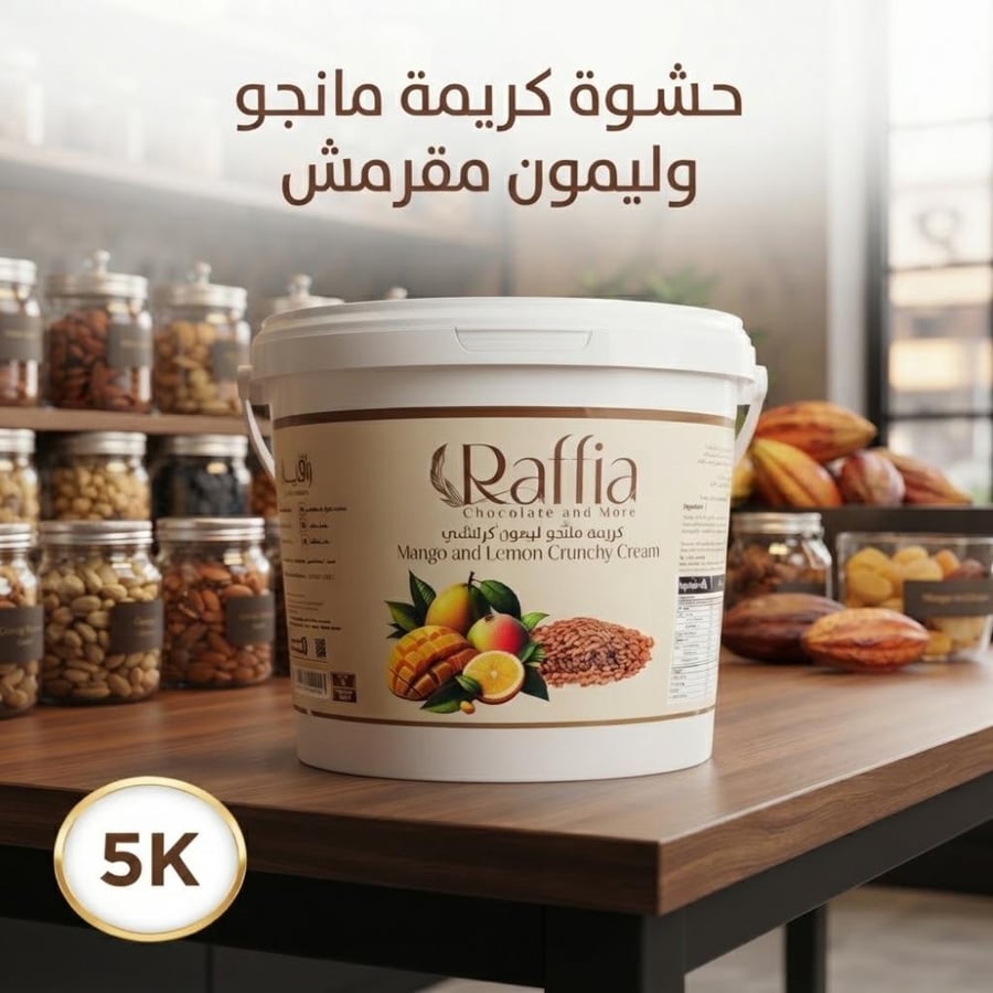 حشوة كريمة مانجو ليمون مقرمش 5 كيلو