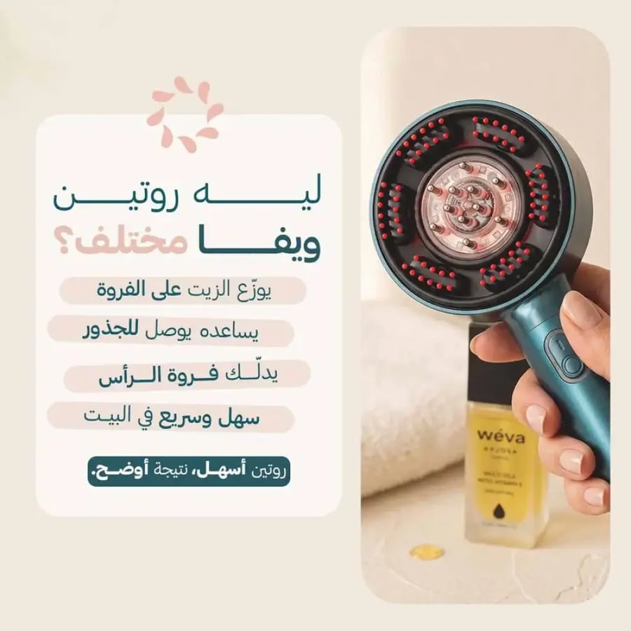 جهاز تدليك فروةالرأس وتنشيط الشعر – Wéva Hair Scalp Massager