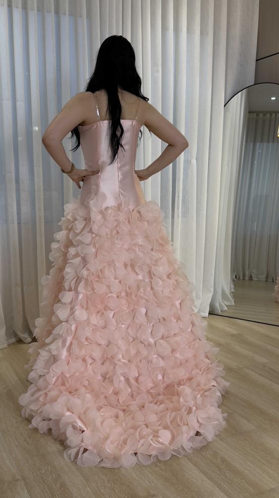 Pink baby pink flower dress