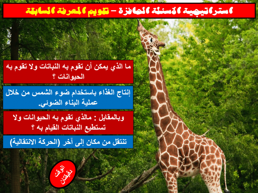 تحضير علوم الصف السادس الفصل الأول