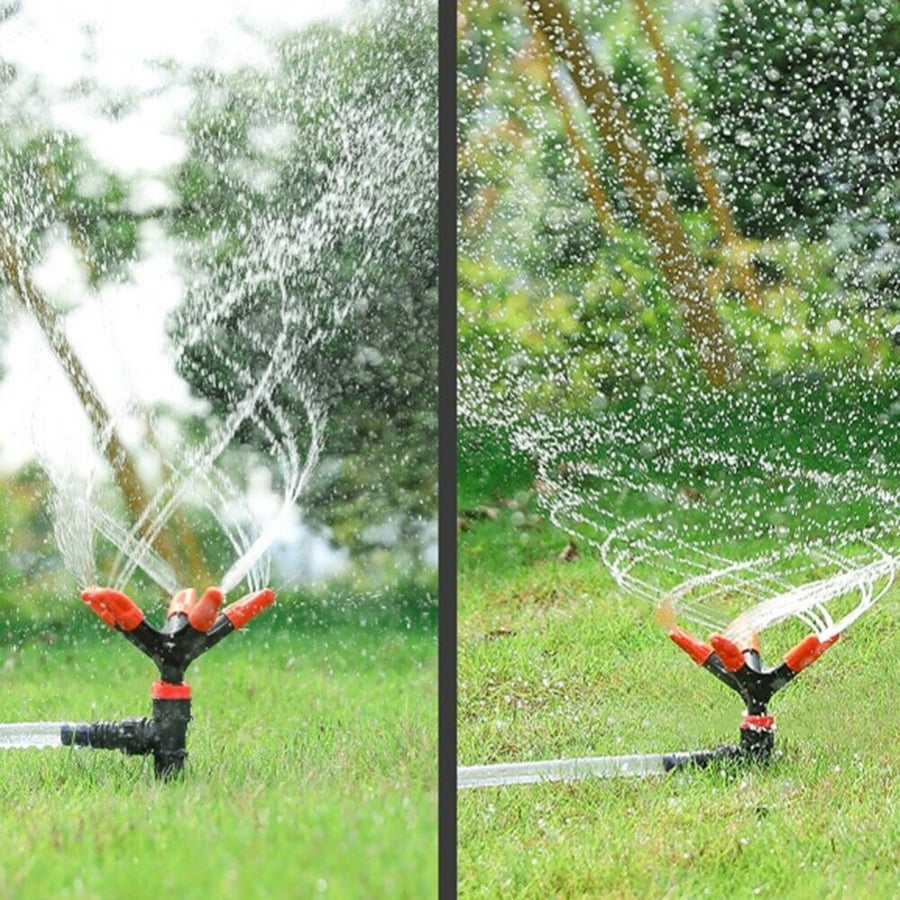 عدد 1 رشاش حديقة مساحة كبيرة ألي 360 درجة 5 أذرع 1Pcs Lawn Garden Spri