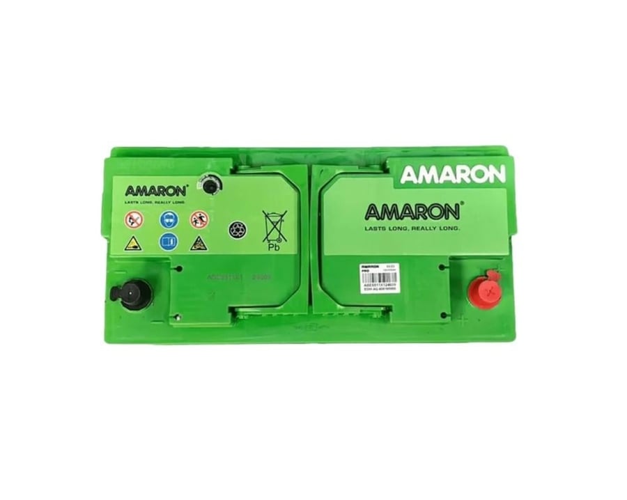 بطارية امارون 100 أمبير ضمان سنة هندي AMARON DIN100 100Ah 12V CCA 900