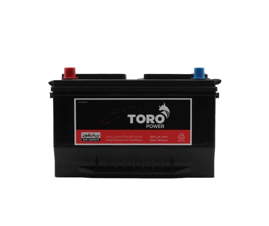 بطارية تورو 75 أمبير ماليزي ضمان سنة TORO 75 Ah 12V MF65-72
