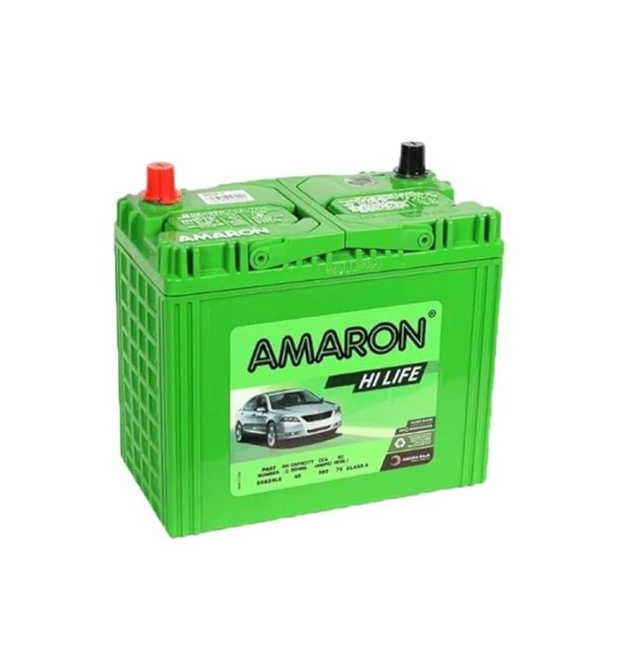 بطارية امارون 50 أمبير 12 فولت هندي  AMARON 50Ah MF65D26L