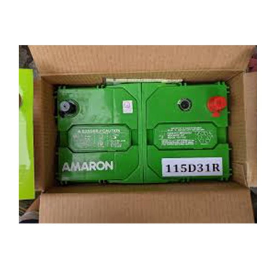 بطارية امارون 90 أمبير ضمان سنة هندي AMARON 115D31R 90Ah 12V CCA 750