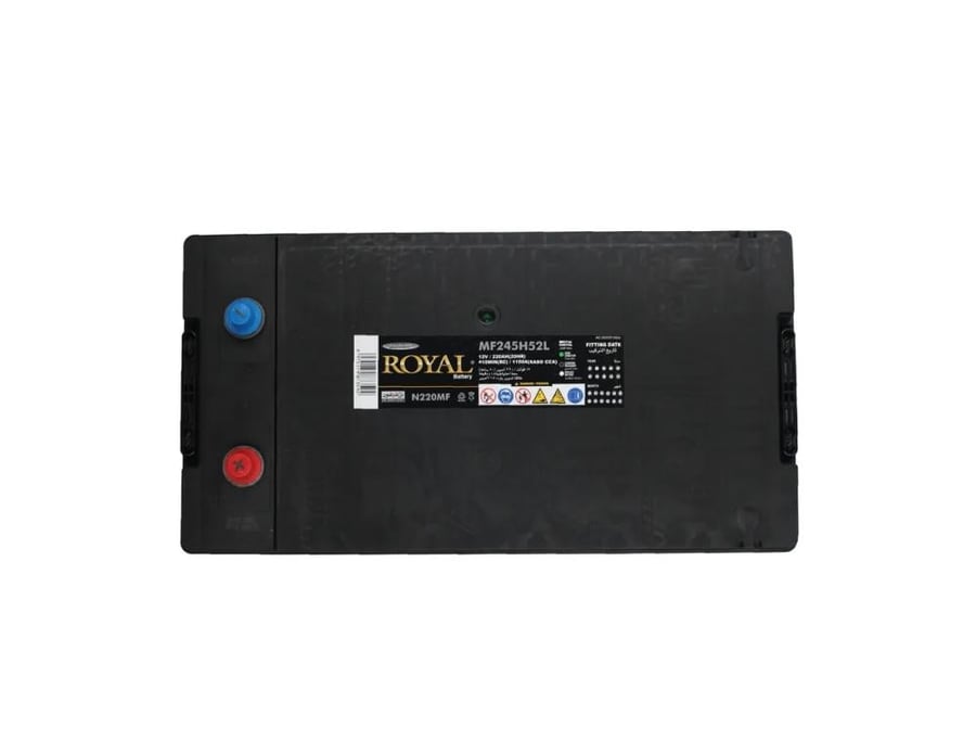 بطارية رويال 220 امبير 12 فولت ROYAL 220Ah 12V CCA1400 MF245H52L