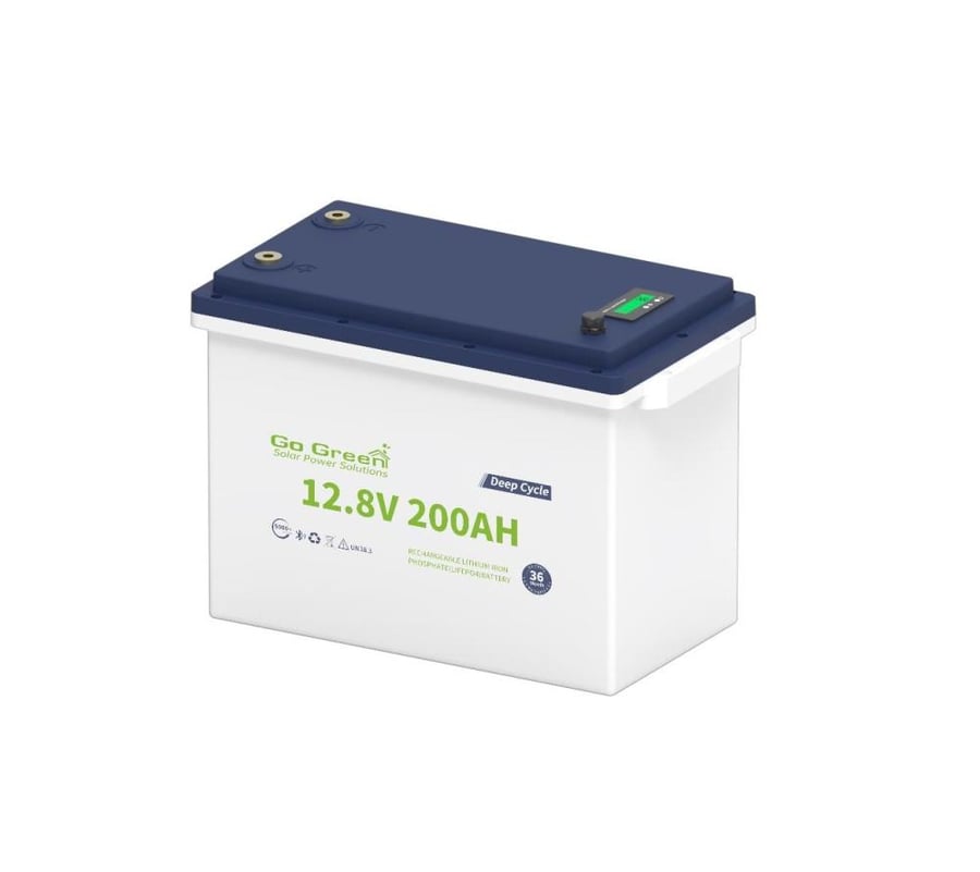 بطارية ليثيوم 200 امبير 12.8 فولت LiFePO4 Go Green الصين ضمان 3 سنوات
