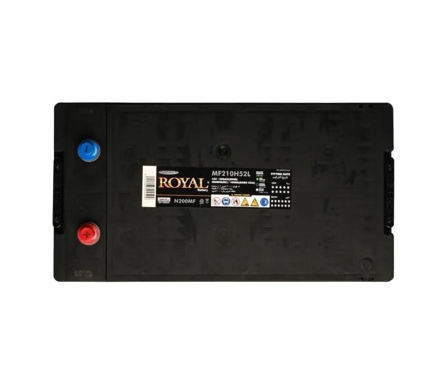 بطارية رويال 200 امبير 12 فولت ROYAL 200Ah 12V CCA1000 MF210H52L N200L