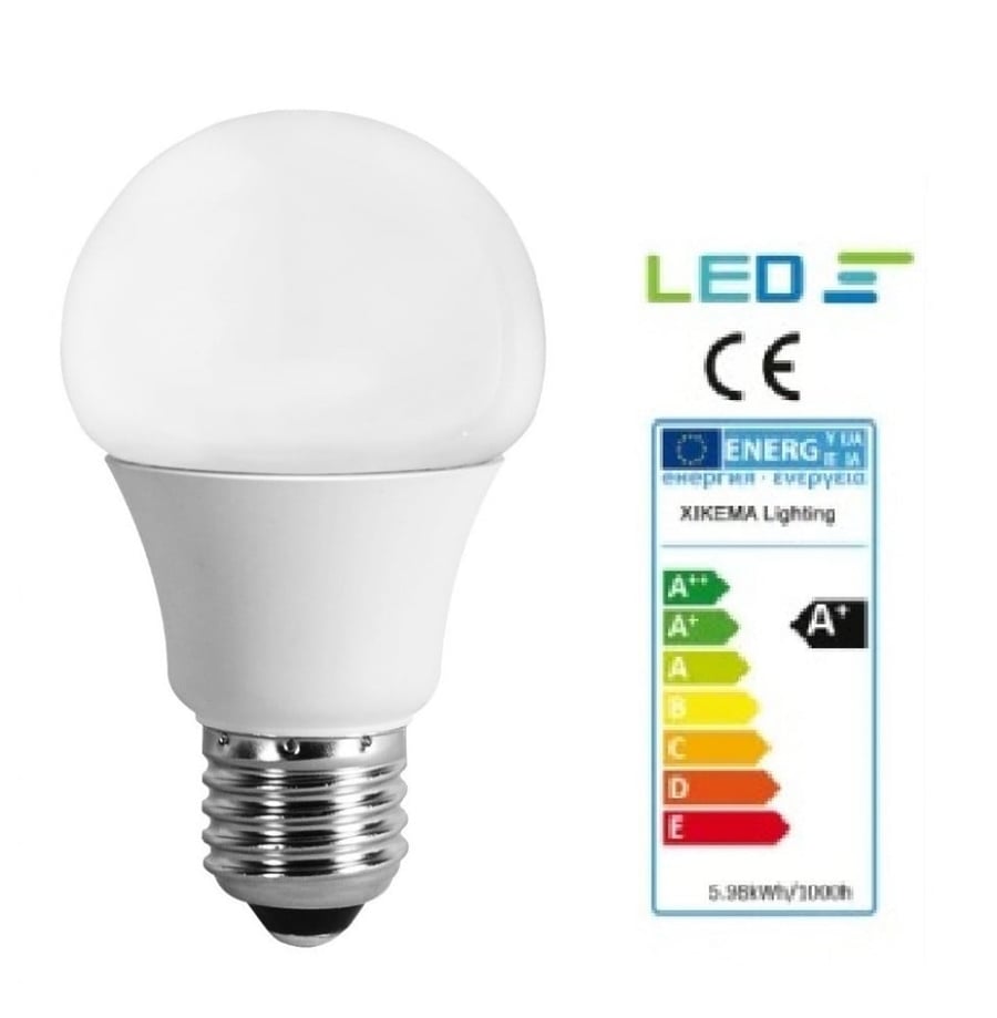 مصباح إضاءة LED أبيض 12 فولت دي سي 12 وات E27 لون ابيض K6500
