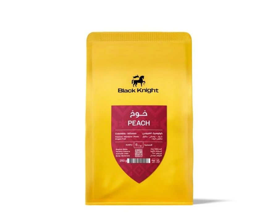 خوخ - كولومبيا من محمصة بلاك نايت 250 جرام