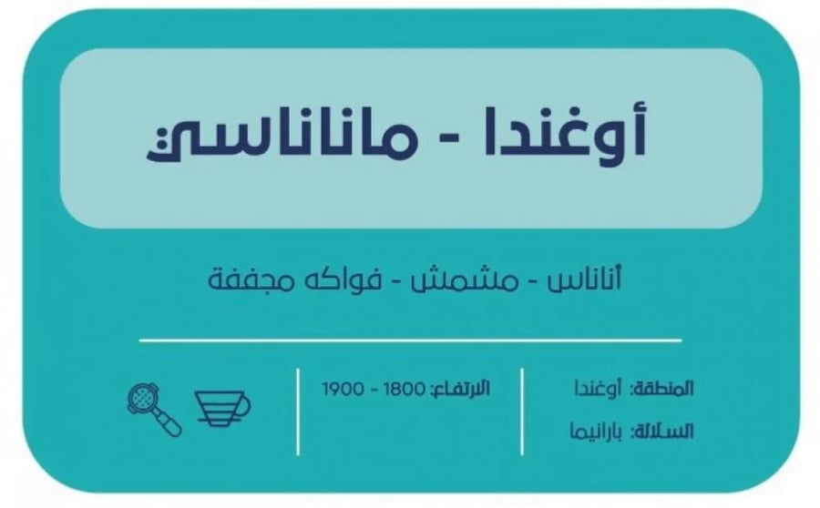 قهوه اوغندا- مانااسي من محمصة اسار 250 جرام