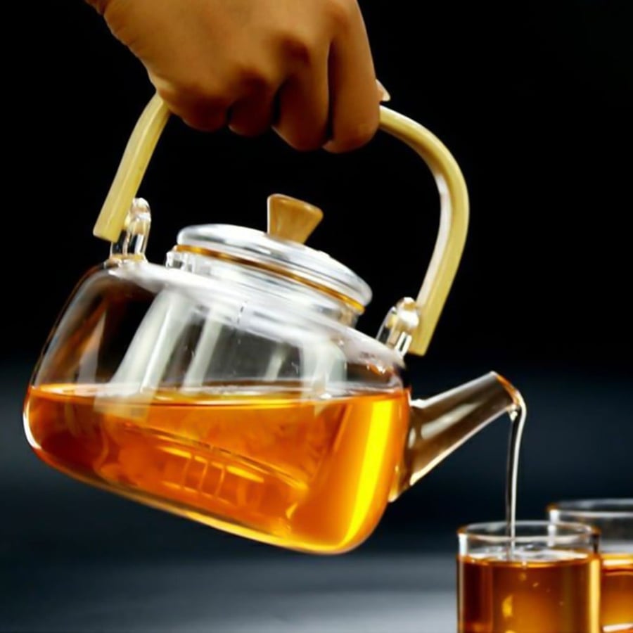 ابريق شاي زجاج سعة 1000 مل