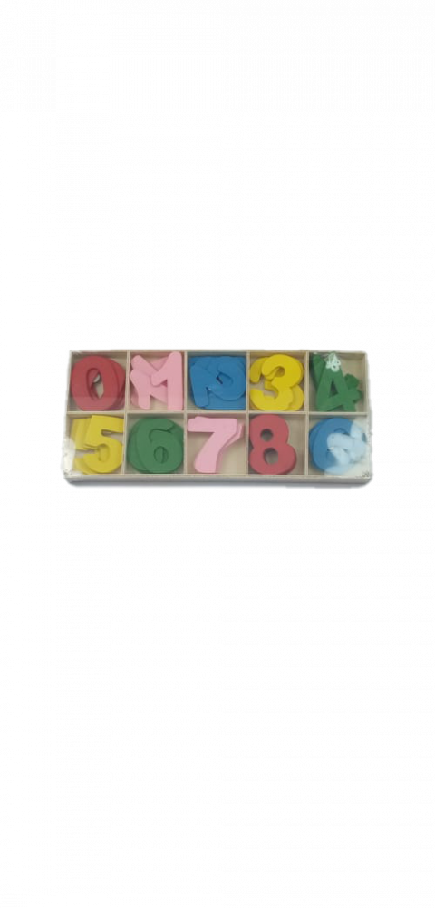 أرقام ملونة