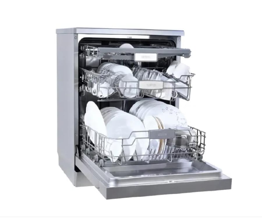 General Supreme dishwasher, 8 programs, 14 place settings, 3 racks, drying, automatic door opening, silver, GS9260SSA