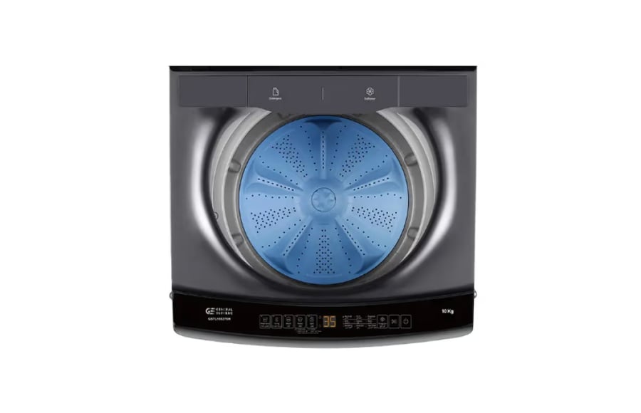 General Supreme top-loading automatic washing machine 10 kg, 9 programs, dark silver, GSTL10X27SH