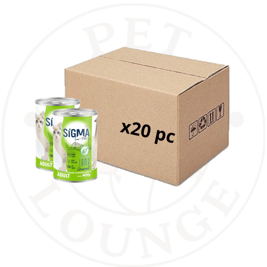20-طعام رطب معلب للقطط لحم بقري مهروس - 400g Sigma