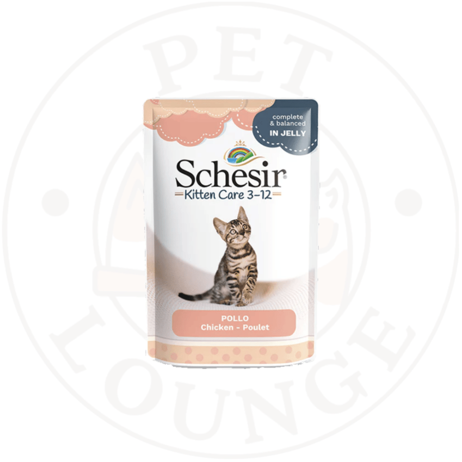20-طعام رطب ظرف للقطط الصغيرة دجاج بالجيلي - 85g Schesir Care