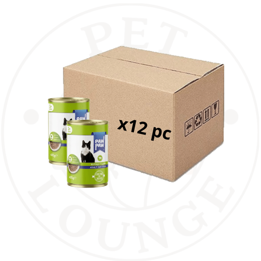12-طعام رطب معلب للقطط لحم ضأن بالجيلي - 400g PawPaw