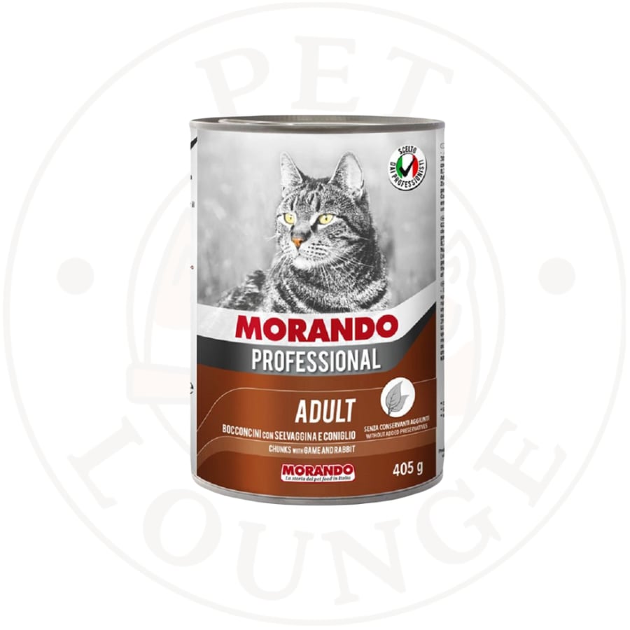 24-طعام رطب معلبات للقطط بنكهة الارانب -Morando 405g