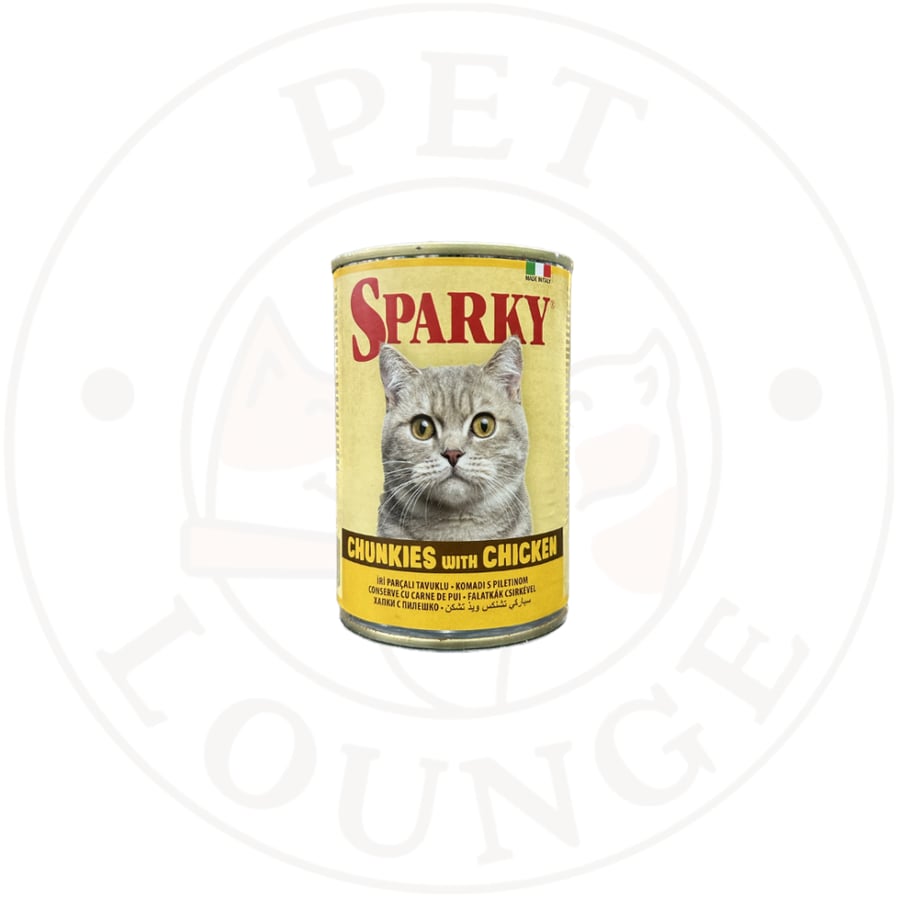 طعام قطط رطب معلب قطع دجاج - 415g Sparky