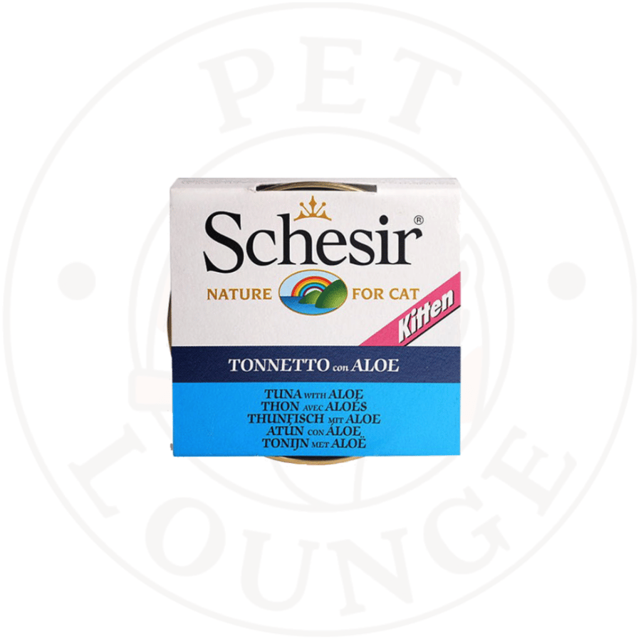 طعام رطب معلب للقطط الصغيرة تونة مع الصبار بالجيلي - 85g Schesir