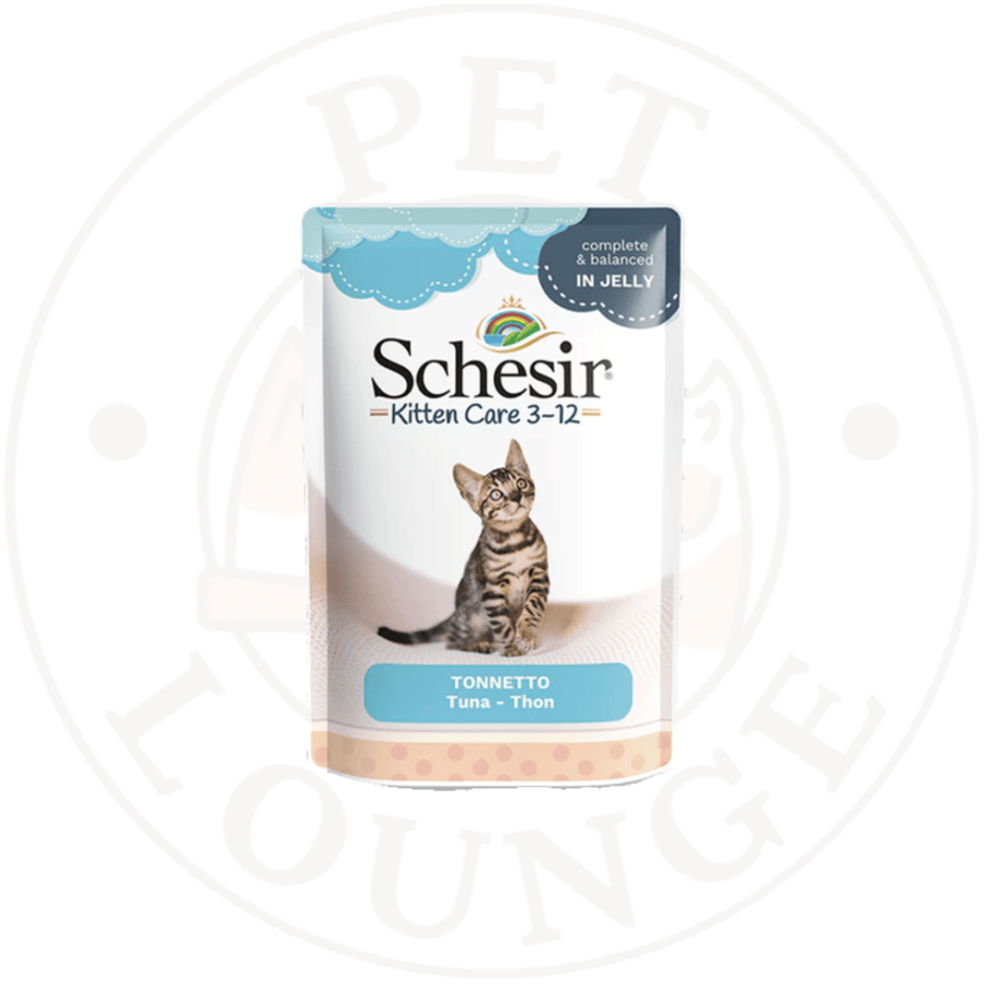 طعام رطب ظرف للقطط الصغيرة تونة بالجيلي - 85g Schesir Care