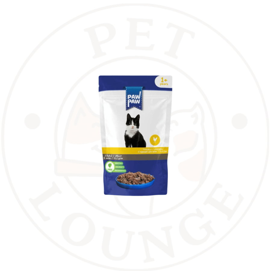 24-طعام رطب ظرف للقطط قطع دجاج بالجيلي - 85g PawPaw