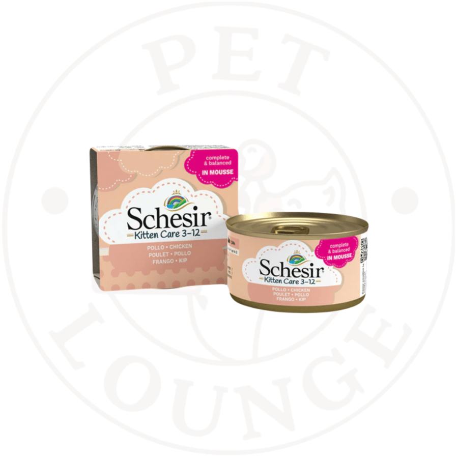 طعام رطب معلب للقطط الصغيرة موس دجاج - 85g Schesir Care