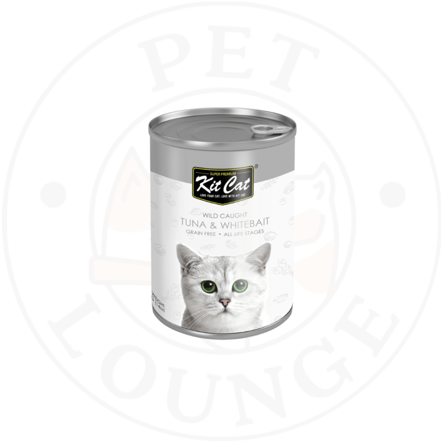 طعام رطب معلب للقطط بالتونة وصغار السمك- Kit Cat 400g