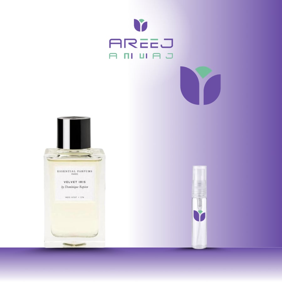 Essential Parfums Velvet Iris Eau de Parfum fragrance size range: 2ml, 3ml, 5ml, 10ml