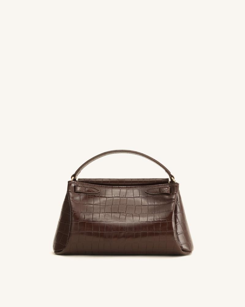 شنطة جي دبليو / اللون Dark Brown Croc