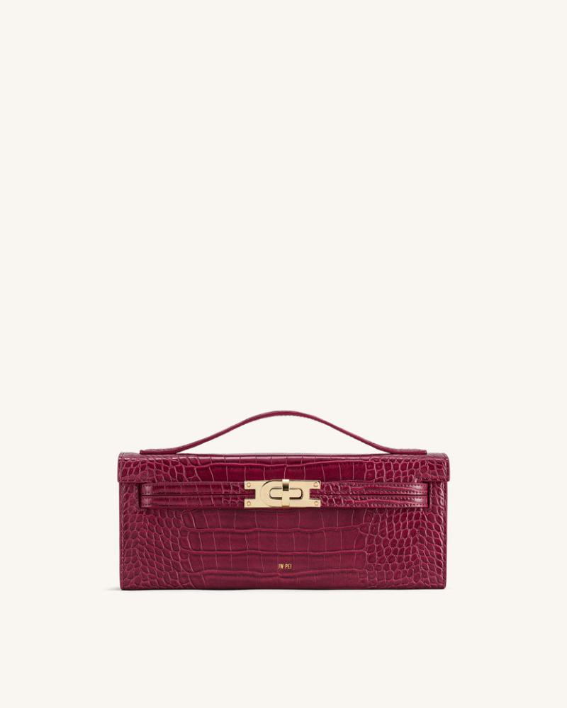 GJ Bag Burgundy Croc