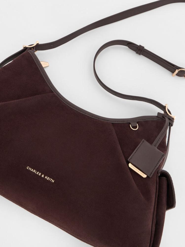 شنطة تشارلز ان كيث Espresso Brown/ميديم