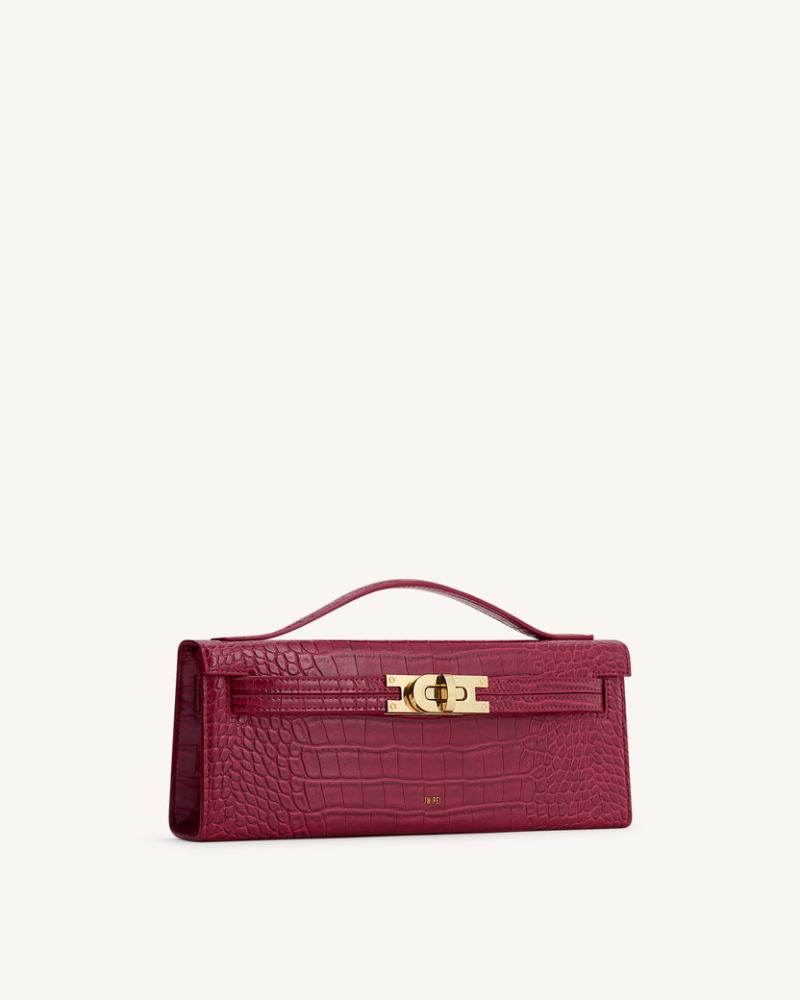 GJ Bag Burgundy Croc