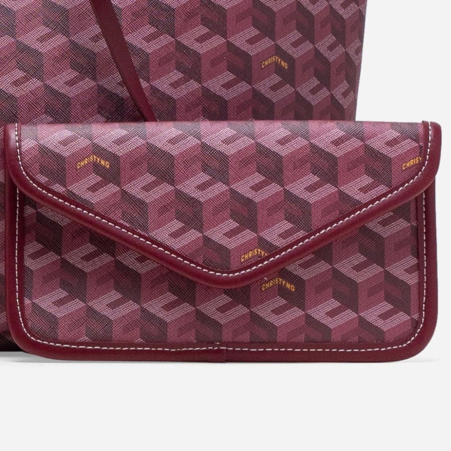 شنطة Burgundy /Christy Ng