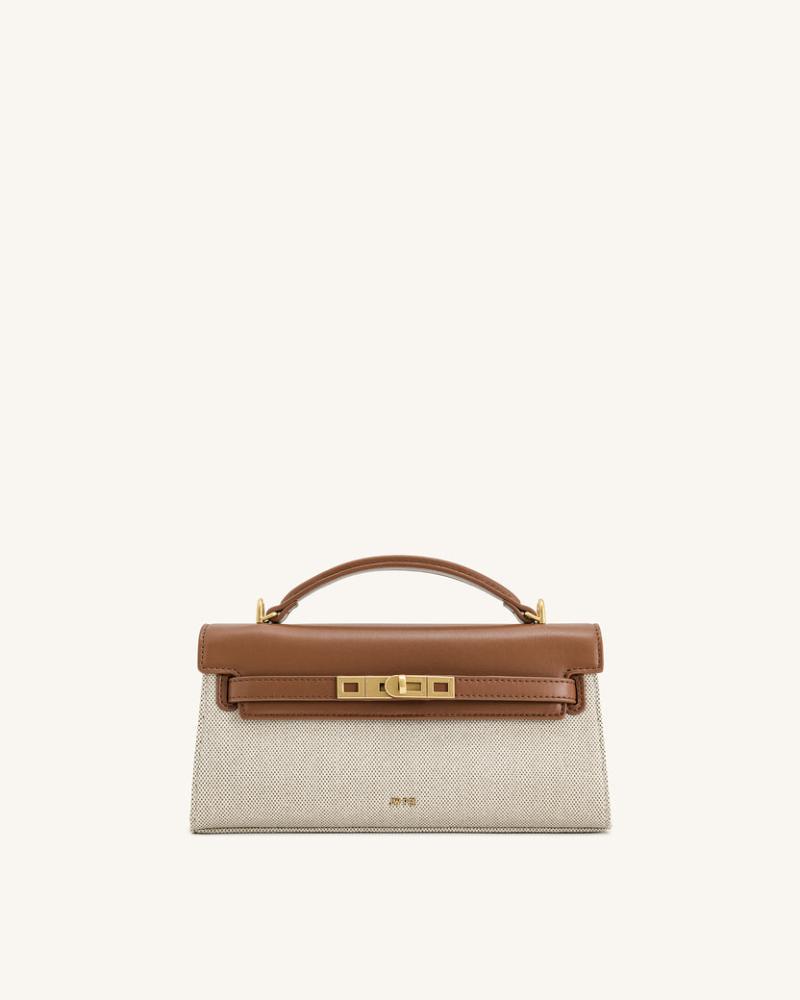 شنطة جي دبليو Brown Canvas