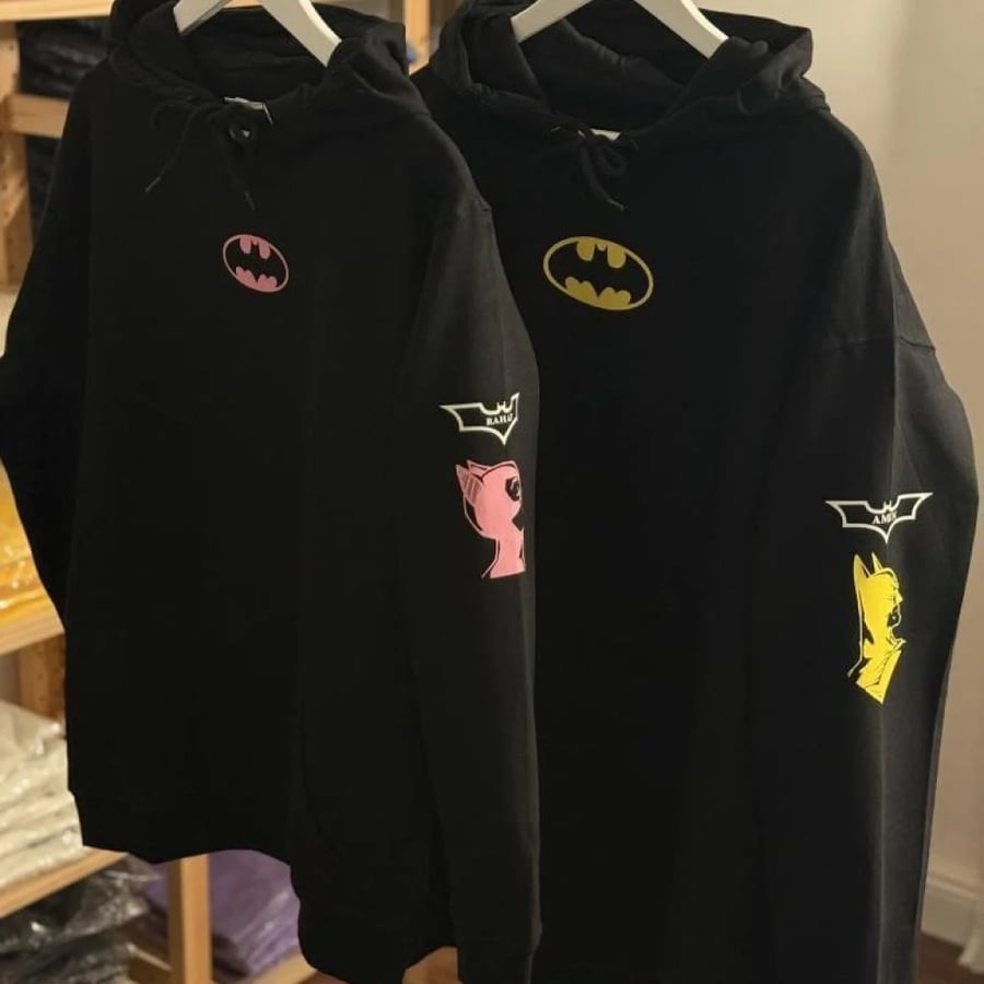 هودي batman&catwomen المضيئ