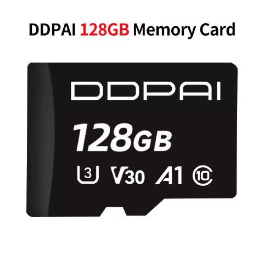 بطاقة ذاكرة DDPAI سعة 128 جيجابايت فئة 10 لكاميرا السيارة DDPAI Dash Cam