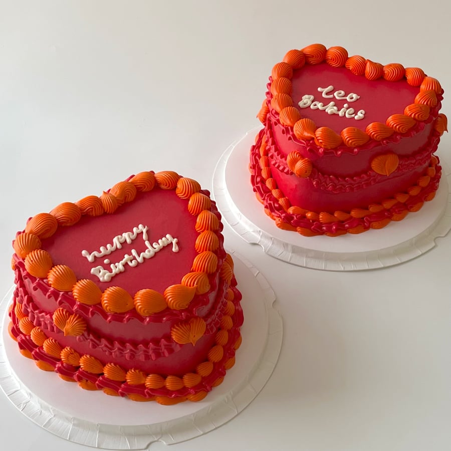 8inch Heart Cake