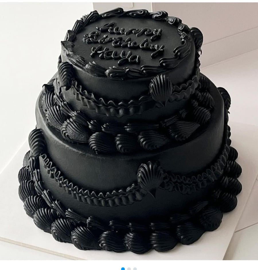 2tier Black Cake