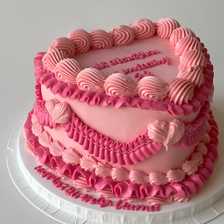 8inch Heart Cake
