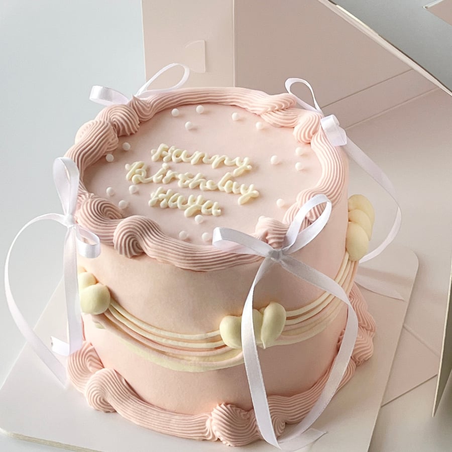 Tall Ribbons Cake
