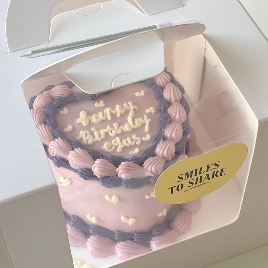 6inch Mini Heart Cake
