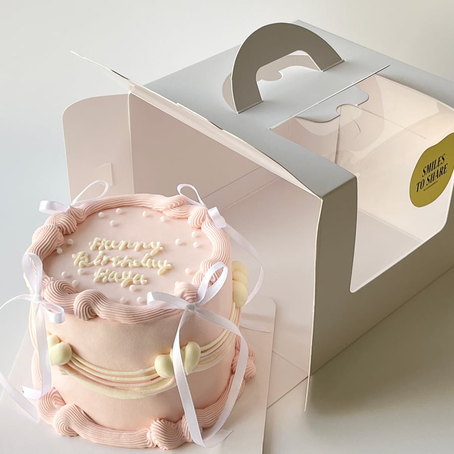 Tall Ribbons Cake