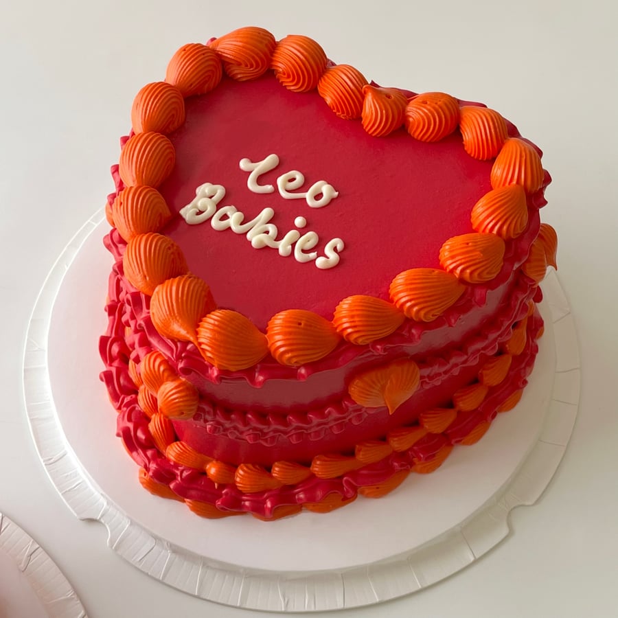 8inch Heart Cake