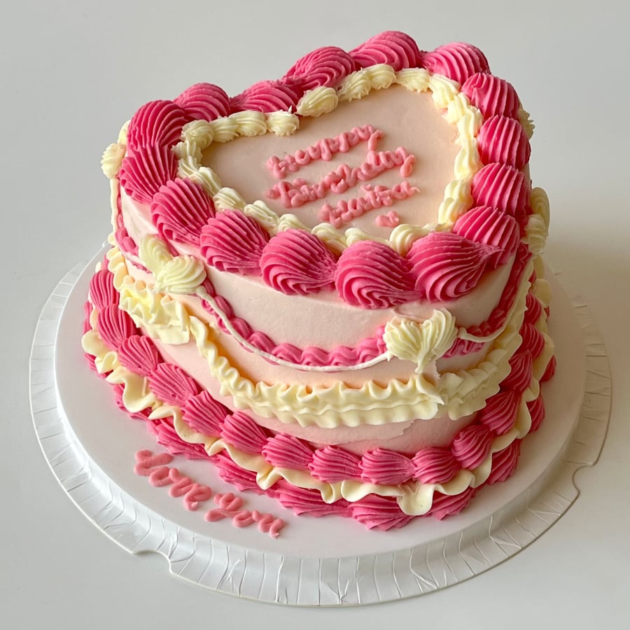 8inch Heart Cake