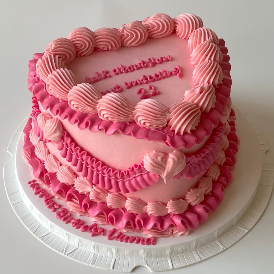 8inch Heart Cake