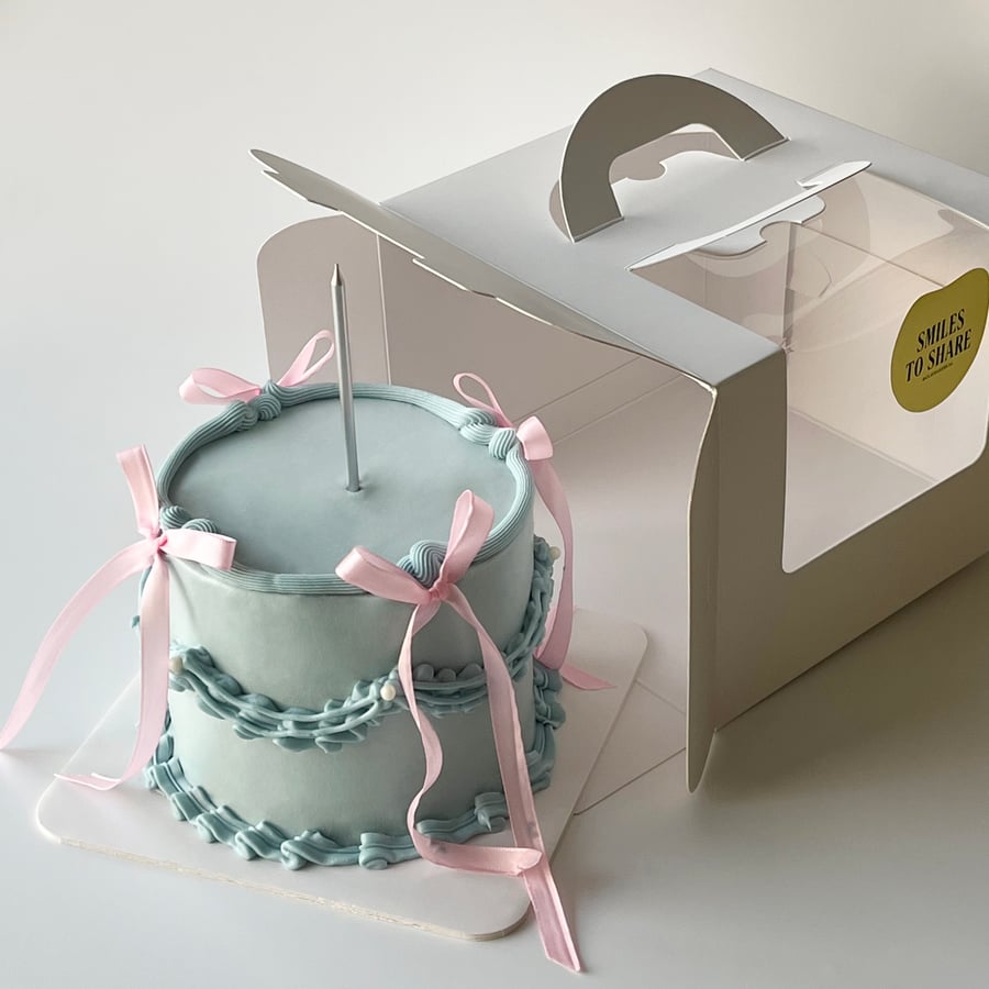 Tall Ribbons Cake