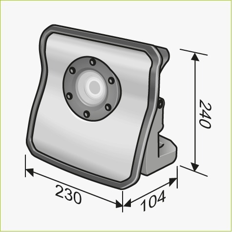 DWL 2500 10.8/18.0 مصباح LED لاسلكي 5 الوان CRI